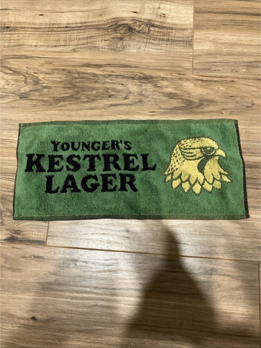 Bar Towel Youngers Kestrel Lager Terry Cloth Beer Advertisement Decoration